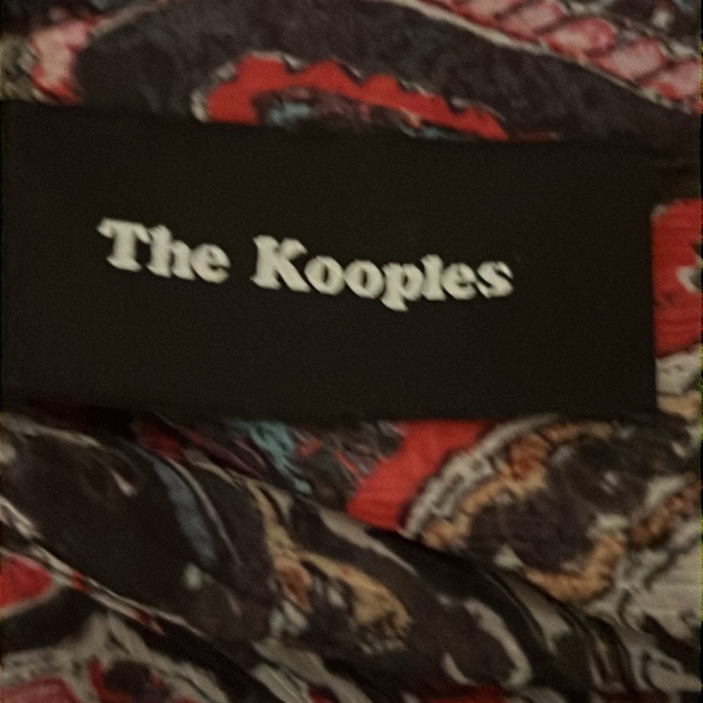 The Kooples Paisley Print Sheer Long Sleeve Blouse Size XS - Picture 8 of 8